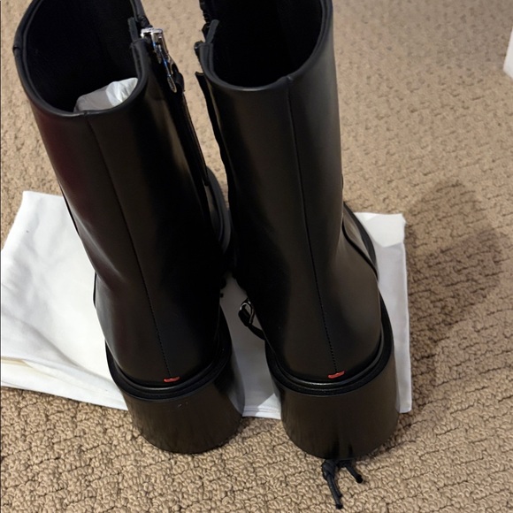 NWT Aeyde Black Teddy Boots 38 - Picture 7 of 14